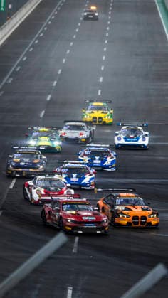 ADAC GT Masters, 5. + 6. Rennen DEKRA Lausitzring 2026 2 Ford Mustang GT3, Haupt Racing Team: Kiano Blum, Niklas Kalus, 11 BMW M4 GT3 Evo, FK Performance Motorsport: Leyton Fourie, Tim Zimmermann - picture by Gruppe C Photography Schipkau DEKRA Lausitzring Germany Copyright: xGruppexCxPhotographyx