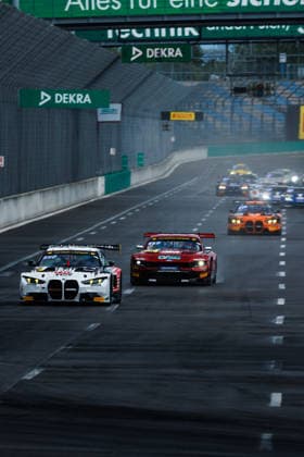 ADAC GT Masters, 5. + 6. Rennen DEKRA Lausitzring 2026 56 BMW M4 GT3 Evo, Schubert Motorsport: Juliano Holzem, Sandro Holzem, 2 Ford Mustang GT3, Haupt Racing Team: Kiano Blum, Niklas Kalus - picture by Gruppe C Photography Schipkau DEKRA Lausitzring Brandenburg Germany Copyright: xGruppexCxPhotographyx