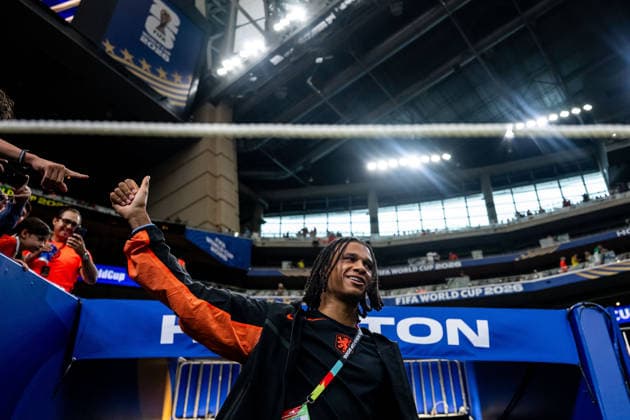 260620 Nathan Ake of Netherlands ahead of the FIFA World Cup, WM, Weltmeisterschaft, Fussball 2026 football match between Netherlands and Sweden on June 20, 2026 in Houston. Photo: Petter Arvidson BILDBYRAN kod PA PA1246 bbeng fotboll football soccer fotball vm fotbolls-vm fotball-vm fotbolls-vm 2026 fifa world cup 2026 sverige sweden sverige a netherlands nederländerna *** June 26, 2020  Copyright: PETTERxARVIDSON BB260620PA032