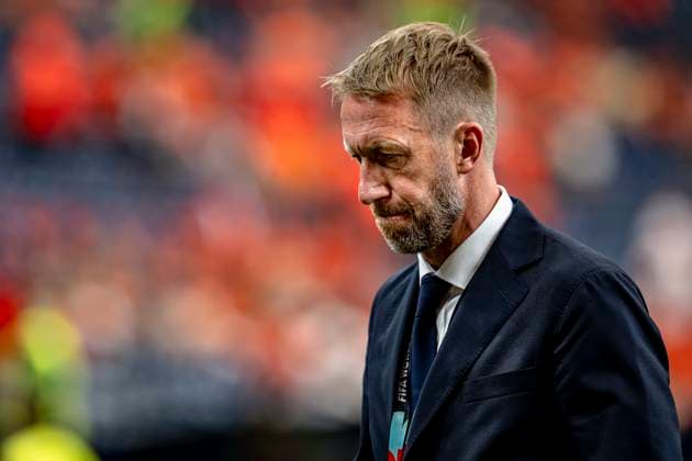 HOUSTON - Sweden national team, Nationalteam coach Graham Potter during the 2026 World Cup at NRG Stadium on June 20, 2026, in Houston, United States. (Photo by Stefan Koops EYE4IMAGES DeFodi Images) - *** HOUSTON