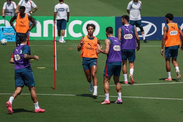 FIFA World Cup, WM, Weltmeisterschaft, Fussball 2026 - Portugal training Portugal s national soccer player Joao Felix (C) attends a training session of the team, in Palm Beach, Florida, USA, 20 June 2026. Palm Beach Florida United States  Copyright: xMIGUELxA.xLOPESx