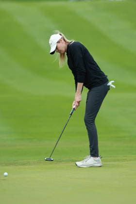 Meijer LPGA, Golf Damen Classic BELMONT, MICHIGAN - JUNE 20: Maude-Aimee Leblanc of Canada plays her putt on the third green during the third round of the Meijer LPGA Classic for Simply Give golf tournament at Blythefield Country Club in Belmont, MI, USA Saturday, June 20, 2026. Belmont Michigan United States  Copyright: xJorgexLemusx originalFilename:lemus-meijerlp260620_np3gW.jpg