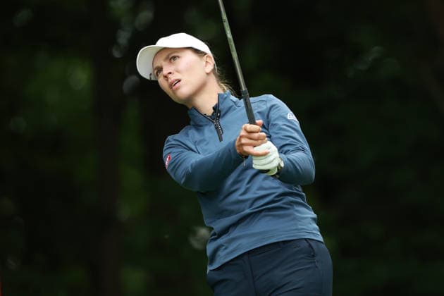 Meijer LPGA, Golf Damen Classic BELMONT, MICHIGAN - JUNE 20: Morgena Metraux of Switzerland plays her putt on the 7th green during the third round of the Meijer LPGA Classic for Simply Give golf tournament at Blythefield Country Club in Belmont, MI, USA Saturday, June 20, 2026. Belmont Michigan United States  Copyright: xJorgexLemusx originalFilename:lemus-meijerlp260620_np1MC.jpg