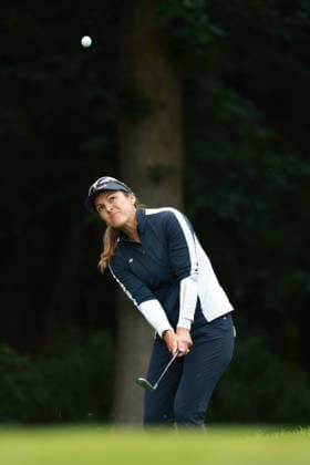 Meijer LPGA, Golf Damen Classic BELMONT, MICHIGAN - JUNE 20: Celine Herbin of France plays her putt on the 7th green during the third round of the Meijer LPGA Classic for Simply Give golf tournament at Blythefield Country Club in Belmont, MI, USA Saturday, June 20, 2026. Belmont Michigan United States  Copyright: xJorgexLemusx originalFilename:lemus-meijerlp260620_npbax.jpg