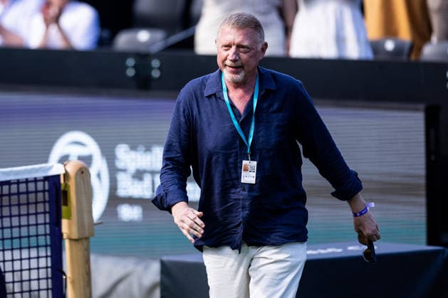 BAD HOMBURG, GERMANY - JUNE 20: Boris Becker during The Final Serve - Angelique Kerber (GER) vs Ana Ivanovic (SRB) at the Bad Homburg Open powered by Solarwatt at Kurpark Bad Homburg on June 20, 2026 in Bad Homburg, Germany. Hessen Germany Copyright: xSteffiexWunderlx