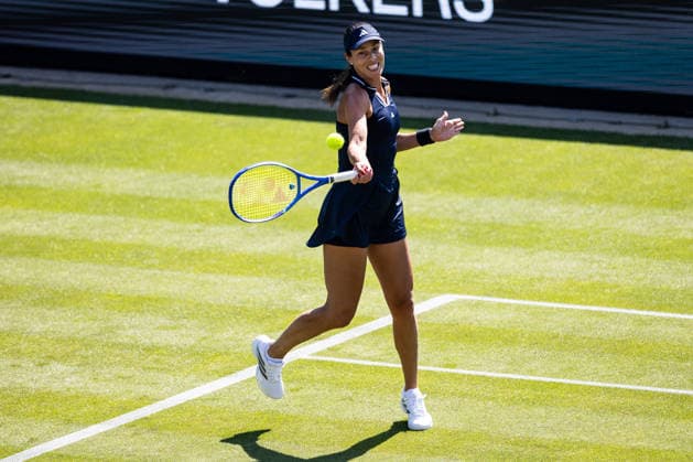 BAD HOMBURG, GERMANY - JUNE 20: Ana Ivanovic (SRB) during The Final Serve - Angelique Kerber (GER) vs Ana Ivanovic (SRB) at the Bad Homburg Open powered by Solarwatt at Kurpark Bad Homburg on June 20, 2026 in Bad Homburg, Germany. Hessen Germany Copyright: xSteffiexWunderlx
