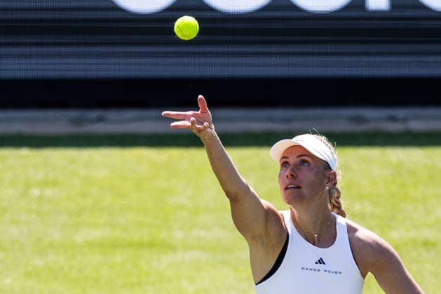 BAD HOMBURG, GERMANY - JUNE 20: Angelique Kerber (GER) during The Final Serve - Angelique Kerber (GER) vs Ana Ivanovic (SRB) at the Bad Homburg Open powered by Solarwatt at Kurpark Bad Homburg on June 20, 2026 in Bad Homburg, Germany. Hessen Germany Copyright: xSteffiexWunderlx