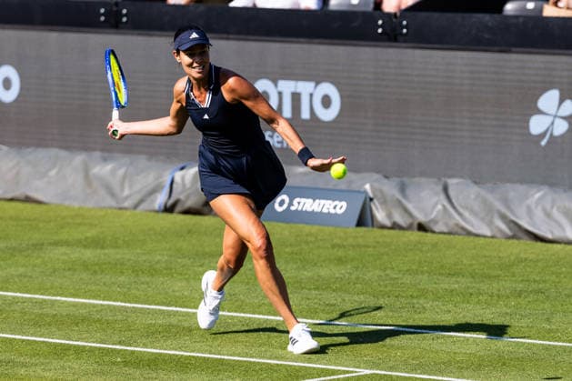 BAD HOMBURG, GERMANY - JUNE 20: Ana Ivanovic (SRB) during The Final Serve - Angelique Kerber (GER) vs Ana Ivanovic (SRB) at the Bad Homburg Open powered by Solarwatt at Kurpark Bad Homburg on June 20, 2026 in Bad Homburg, Germany. Hessen Germany Copyright: xSteffiexWunderlx