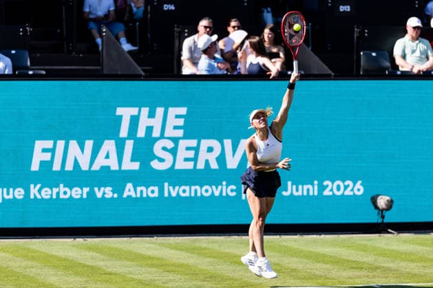 BAD HOMBURG, GERMANY - JUNE 20: Angelique Kerber (GER) during The Final Serve - Angelique Kerber (GER) vs Ana Ivanovic (SRB) at the Bad Homburg Open powered by Solarwatt at Kurpark Bad Homburg on June 20, 2026 in Bad Homburg, Germany. Hessen Germany Copyright: xSteffiexWunderlx