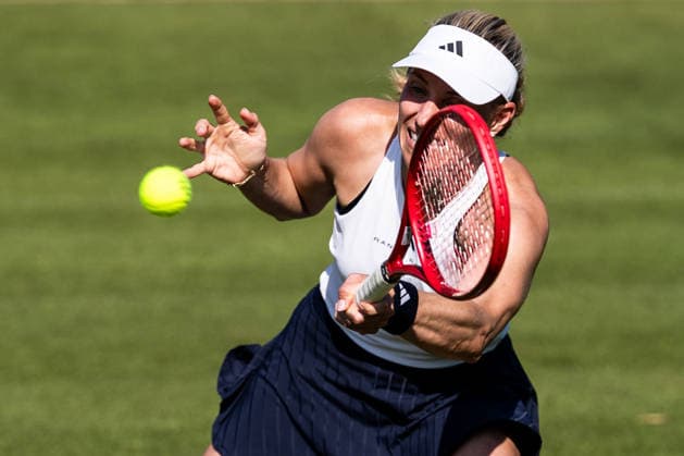 BAD HOMBURG, GERMANY - JUNE 20: Angelique Kerber (GER) during The Final Serve - Angelique Kerber (GER) vs Ana Ivanovic (SRB) at the Bad Homburg Open powered by Solarwatt at Kurpark Bad Homburg on June 20, 2026 in Bad Homburg, Germany. Hessen Germany Copyright: xSteffiexWunderlx