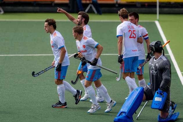 ROTTERDAM, 20-06-2026, HC Rotterdam, FIH Hockey Pro League Men, Netherlands - Germany , Season 2025-2026. Picture shows Netherlands player Thierry Brinkman scores Netherands - Germany (2nd Match)  x204500925x Copyright: