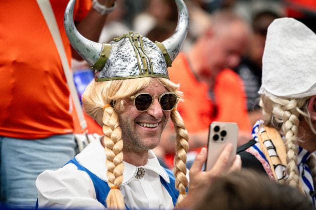 June 20, 2026: Netherland fans before the FIFA World Cup, WM, Weltmeisterschaft, Fussball 2026 Group F soccer game between Netherlands and Sweden at the Houston Stadium in Houston, TX, Saturday, June 19, 2026. World Cup 2026: Netherlands V Sweden  - ZUMAp213 20260620_znp_p213_004 Copyright: xLynnxPenningtonx