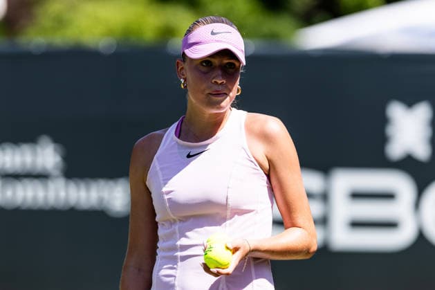 BAD HOMBURG, GERMANY - JUNE 20: Mariella Thamm (GER) during the Bad Homburg Open powered by Solarwatt Singles match between Renata Zarazua (MEX) vs Mariella Thamm (GER) at Kurpark Bad Homburg on June 20, 2026 in Bad Homburg, Germany. Hessen Germany Copyright: xSteffiexWunderlx