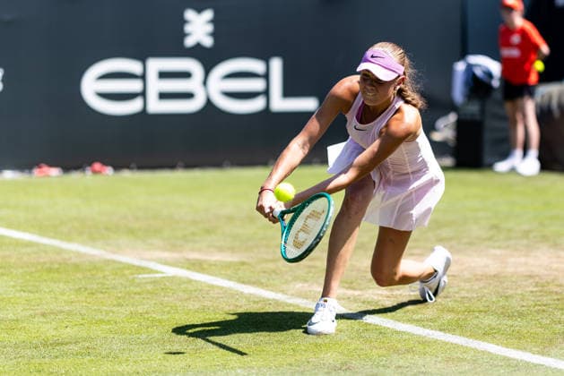 BAD HOMBURG, GERMANY - JUNE 20: Mariella Thamm (GER) during the Bad Homburg Open powered by Solarwatt Singles match between Renata Zarazua (MEX) vs Mariella Thamm (GER) at Kurpark Bad Homburg on June 20, 2026 in Bad Homburg, Germany. Hessen Germany Copyright: xSteffiexWunderlx