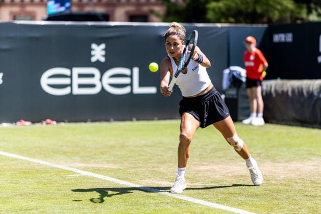 BAD HOMBURG, GERMANY - JUNE 20: Renata Zarazua (MEX) during the Bad Homburg Open powered by Solarwatt Singles match between Renata Zarazua (MEX) vs Mariella Thamm (GER) at Kurpark Bad Homburg on June 20, 2026 in Bad Homburg, Germany. Hessen Germany Copyright: xSteffiexWunderlx