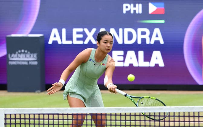 Alexandra Eala (PHI) Aktion Oberkörper VANDA Pharmaceuticals Berlin Tennis Open Damen 20.06.2026 *** Alexandra Eala PHI Upper Body Workout VANDA Pharmaceuticals Berlin Womens Tennis Open June 20, 2026,detected_source_language
