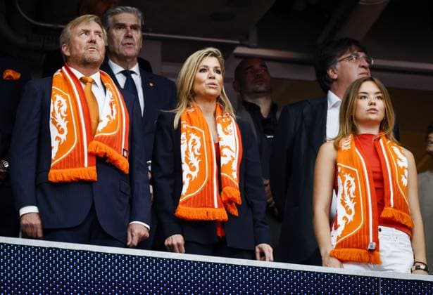 HOUSTON - (lr) King Willem-Alexander, Queen Maxima and Princess Ariane in the stands during the FIFA 2026 World Cup Group F match between the Netherlands and Sweden at Houston Stadium on June 20, 2026 in Houston, United States. KOEN VAN WEEL ANP FIFA World Cup, WM, Weltmeisterschaft, Fussball 2026 group stage 2026 xVIxANPxSportx xxANPxIVx 561521441 originalFilename: 561521441.jpg