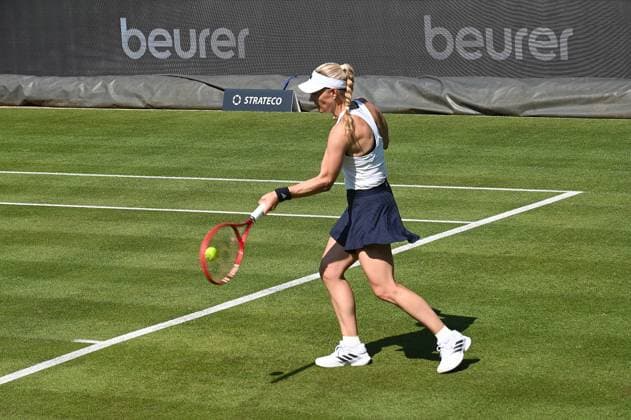 20.06.2026 xhpx Bad Homburg, Kurpark Tennisturnier der Kategorie WTA, Tennis Damen 500 der WTA Tour Bad Homburg Open 2026 Abschiedsmatch Angelique Kerber gegen Freundin Ana Ivanovic Bild zeigt: Angelique Kerber *** June 20, 2026 xhpx Bad Homburg, Kurpark WTA 500-category tennis tournament on the WTA Tour
