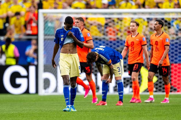 260620 Alexander Isak of Sweden looks dejected after 2-0 during the FIFA World Cup, WM, Weltmeisterschaft, Fussball 2026 football match between Netherlands and Sweden on June 20, 2026 in Houston. Photo: Ludvig Thunman BILDBYRAN kod LT PA1246 bbeng fotboll football soccer fotball vm fotbolls-vm fotball-vm fotbolls-vm 2026 fifa world cup 2026 sverige sweden sverige a netherlands nederländerna depp *** June 20, 2026  Copyright: LUDVIGxTHUNMAN BB260620LT026