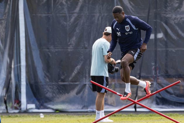 SOCCER - FIFA World Cup, WM, Weltmeisterschaft, Fussball 2026, preview SANTA BARBARA,CALIFORNIA,USA,20.JUN.26 - SOCCER - FIFA World Cup 2026, USA, Mexico, Canada, preview, Oesterreichischer Fussball-Bund, training team AUT. Image shows David Alaba (AUT).  GEPAxpictures xArminxRauthner