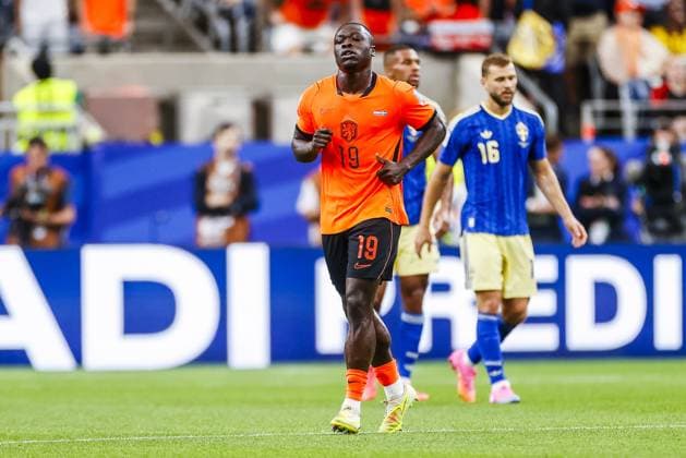 HOUSTON, 20-06-2026, Houston Stadium, Match between The Netherlands and Sweden. Picture shows Netherlands player Brian Brobby scored the 2-0 Netherlands - Sweden (World Cup 2026)  x204502412x Copyright: