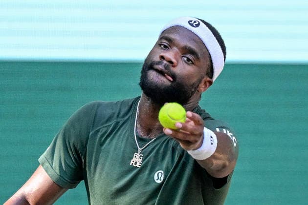 Frances TIAFOE (USA) 20.06.2026 ¢ Tennis ¢ TERRA WORTMANN OPEN ¢ ATP, Tennis Herren 500, heristo-arena-Halle (Westfalen), TERRA WORTMANN OPEN, NRW Germany *** Frances TIAFOE USA June 20, 2026 ¢ Tennis ¢ TERRA WORTMANN OPEN ¢ ATP 500, heristo arena Halle Westfalen, TERRA WORTMANN OPEN, North Rhine-Westphalia, Germany,detected_source_language Copyright: xpepphotox xPeterxEppingerx pep00321, pep_20260620_hm_378028