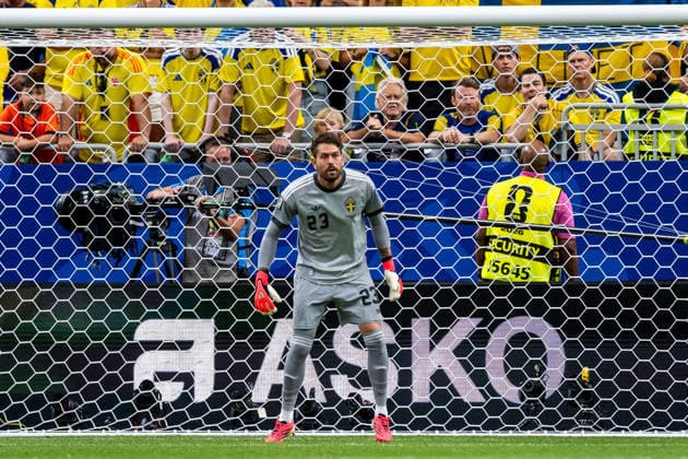 260620 Goalkeeper Kristoffer Nordfeldt of Sweden during the FIFA World Cup, WM, Weltmeisterschaft, Fussball 2026 football match between Netherlands and Sweden on June 20, 2026 in Houston. Photo: Ludvig Thunman BILDBYRAN kod LT PA1246 bbeng fotboll football soccer fotball vm fotbolls-vm fotball-vm fotbolls-vm 2026 fifa world cup 2026 sverige sweden sverige a netherlands nederländerna *** June 20, 2026  Copyright: LUDVIGxTHUNMAN BB260620LT032