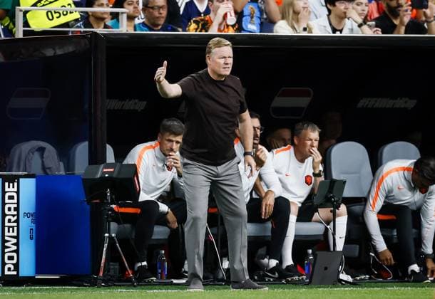 HOUSTON - Netherlands coach Ronald Koeman during the FIFA 2026 Group F match between the Netherlands and Sweden at Houston Stadium on June 20, 2026, in Houston, United States. KOEN VAN WEEL ANP FIFA World Cup, WM, Weltmeisterschaft, Fussball 2026 group stage 2026 xVIxANPxSportx xxANPxIVx 561522294 originalFilename: 561522294.jpg