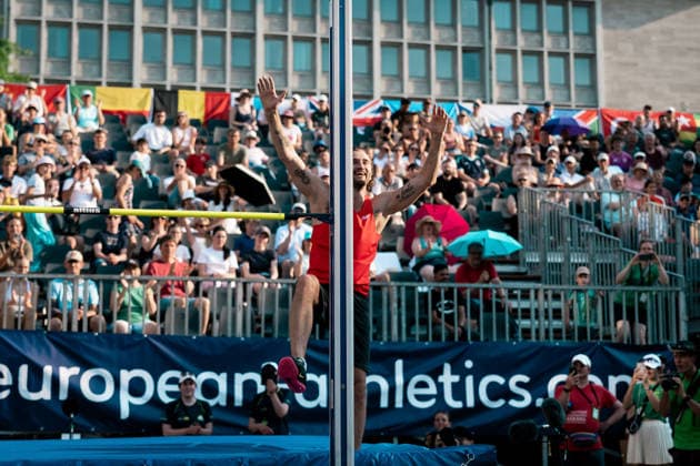 Verabschiedung Mateusz Przybylko, GER, Leichtathletik, Athletics, Tage der Ueberflieger, Essen, 20.06.2026, GER, Leichtathletik, Athletics, Tage der Ueberflieger, Essen, 20.06.2026 Essen *** Farewell to Mateusz Przybylko, GER, Track and Field, Athletics, Days of the High-Fliers, Essen, June 20, 2026, GER, Track and Field, Athletics, Days of the High-Fliers, Essen, June 20, 2026, Essen,detected_source_language Copyright: xStefanxMayerx EP_SMR