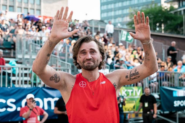 Verabschiedung Mateusz Przybylko, GER, Leichtathletik, Athletics, Tage der Ueberflieger, Essen, 20.06.2026, GER, Leichtathletik, Athletics, Tage der Ueberflieger, Essen, 20.06.2026 Essen *** Farewell to Mateusz Przybylko, GER, Track and Field, Athletics, Days of the High-Fliers, Essen, June 20, 2026, GER, Track and Field, Athletics, Days of the High-Fliers, Essen, June 20, 2026, Essen,detected_source_language Copyright: xStefanxMayerx EP_SMR
