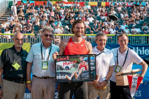 Verabschiedung Mateusz Przybylko, GER, Leichtathletik, Athletics, Tage der Ueberflieger, Essen, 20.06.2026, GER, Leichtathletik, Athletics, Tage der Ueberflieger, Essen, 20.06.2026 Essen *** Farewell to Mateusz Przybylko, GER, Track and Field, Athletics, Days of the High-Fliers, Essen, June 20, 2026, GER, Track and Field, Athletics, Days of the High-Fliers, Essen, June 20, 2026, Essen,detected_source_language Copyright: xStefanxMayerx EP_SMR