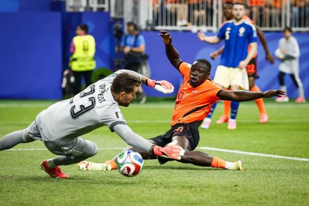 HOUSTON - Brian Brobbey of the Netherlands scores the 2-0 during the 2026 FIFA World Cup, WM, Weltmeisterschaft, Fussball Group F match between the Netherlands and Sweden at Houston Stadium on June 20, 2026, in Houston, United States. KOEN VAN WEEL ANP FIFA World Cup 2026 group stage 2026 xVIxANPxSportx xxANPxIVx 561522581 originalFilename: 561522581.jpg