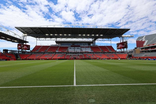 20.06.2026, Fussball, Herren, FIFA Weltmeisterschaft 2026, Vorrunde, Gruppe E, Toronto, Deutschland - Elfenbeinküste, Das BMO Field in Toronto vor Anpfiff Toronto BMO Field Ontario Kanada (CAN) *** June 20, 2026, Soccer, Mens, 2026 FIFA World Cup, Group Stage, Group E, Toronto, Germany vs. Ivory Coast, BMO Field in Toronto before kickoff Toronto BMO Field Ontario Canada CAN,detected_source_language Copyright: xSebastianxBachx