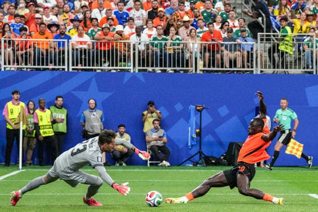Brian Brobbey of the Netherlands scoring the team s second goal during the match between the Netherlands and Sweden in the second round of the group stage of the 2026 World Cup, held at Houston Stadium in Houston, United States. Richard Callis Fotoarena (Richard Callis SPP)  Copyright: xRichardxCallisx xSPPx spp-en-RiCa-2965529