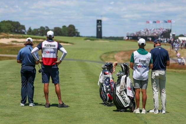 US Open Golf Championship - Round 3 Tommy Fleetwood of England (L) and Ludvig Aberg of Sweden (R) during the third round of the 2026 US Open golf tournament at the Shinnecock Hills Golf Club in Southampton, New York, USA, 20 June 2026. SOUTHAMPTON NEW YORK UNITED STATES  Copyright: xSARAHxYENESELx