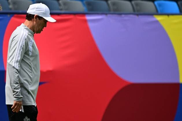 Belgium s head coach Rudi Garcia pictured during a training session of Belgian national soccer team Red Devils in Los Angeles, USA, on Saturday 20 June 2026. The Red Devils prepare for their second game in the group stage of the 2026 FIFA World Cup, WM, Weltmeisterschaft, Fussball DIRKxWAEM  x178495186x