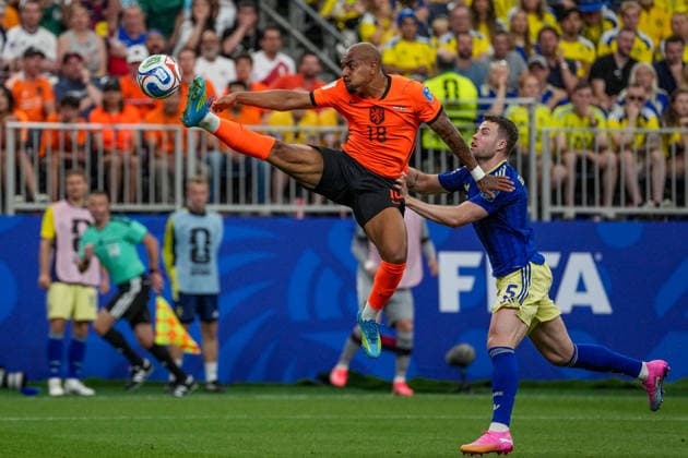 Donyell Malen of the Netherlands during the match between the Netherlands and Sweden in the second round of the group stage of the 2026 World Cup, held at Houston Stadium in Houston, United States. Richard Callis Fotoarena (Richard Callis SPP)  Copyright: xRichardxCallisx xSPPx spp-en-RiCa-2965642