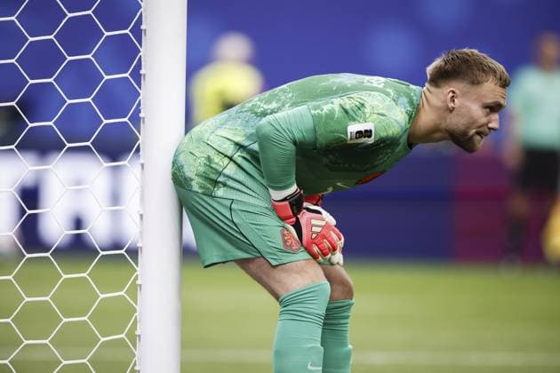 HOUSTON - Netherlands goalkeeper Bart Verbruggen during the FIFA 2026 Group F match between the Netherlands and Sweden at Houston Stadium on June 20, 2026, in Houston, United States. ROBIN VAN LONKHUIJSEN ANP FIFA World Cup, WM, Weltmeisterschaft, Fussball 2026 group stage 2026 xVIxANPxSportx xxANPxIVx 561526302 originalFilename: 561526302.jpg