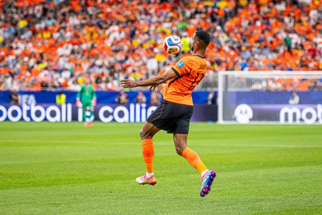 20.06.2026, HOUSTON, PILKA NOZNA (FOOTBALL), FIFA World Cup, WM, Weltmeisterschaft, Fussball 2026, MECZ HOLANDIA - SZWECJA ( NETHERLANDS - SWEDEN ) NZ CODY GAKPO FOTO LUKASZ SKWIOT CYFRASPORT NEWSPIX.PL --- Newspix.pl POLAND OUT!  20260620CSLS00022