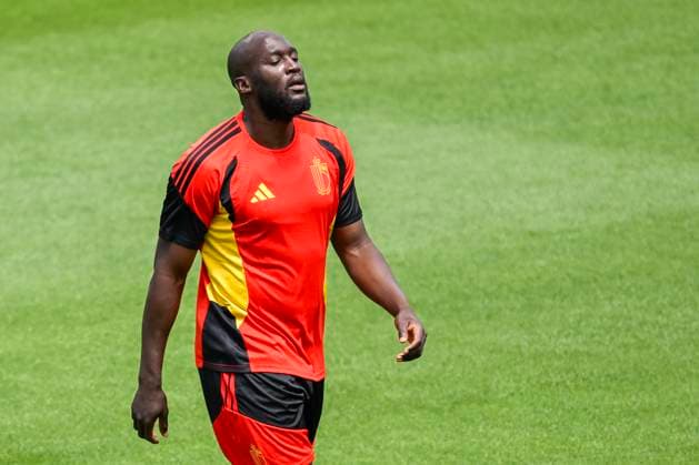 Belgian national football team - FIFA World Cup, WM, Weltmeisterschaft, Fussball 2026 - media activities 20 06 2026 LOS ANGELES, UNITED STATES OF AMERICA - JUNE 20 : Lukaku Romelu forward of Belgium pictured during a training session at Carson Sports Park prior to the Belgium vs Iran match during the 2026 FIFA World Cup on June 20, 2026 in Los Angeles, United States of America, 20 06 2026 Los Angeles United States of America  Copyright: xNicoxVereeckenx