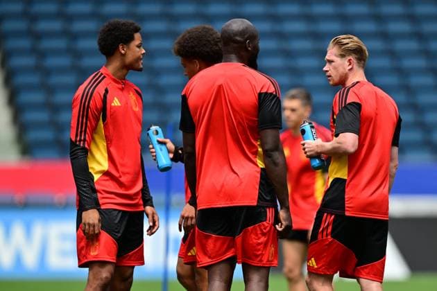Belgium s Kevin De Bruyne pictured during a training session of Belgian national soccer team Red Devils at the LA Galaxy stadium in Los Angeles, USA, on Saturday 20 June 2026. The Red Devils prepare for their second game in the group stage of the 2026 FIFA World Cup, WM, Weltmeisterschaft, Fussball DIRKxWAEM  x178496992x