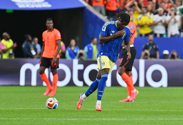 FIFA World Cup, WM, Weltmeisterschaft, Fussball 2026 - Group F - Netherlands vs Sweden Anthony Elanga of Sweden celebrates after scoring the 4-1 goal during the FIFA World Cup 2026 group stage match Netherlands against Sweden, in Houston, USA, 20 June 2026. HOUSTON United States  Copyright: xSAMxWASSONx