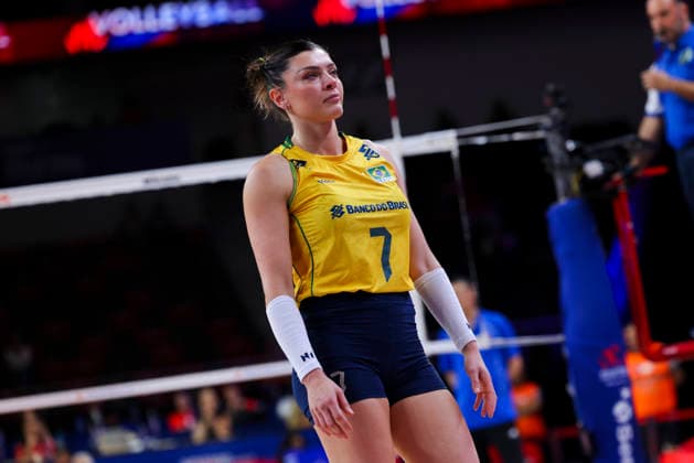 China V Brazil - Volleyball Nations League 2026 Ankara Stage Rosamaria Montibeller 7 participates in the FIVB Volleyball Nations League (VNL) match between China and Brazil at the Ankara Arena in Ankara, Turkey, on June 20, 2026. Ankara Turkey  Copyright: xÃ‡aÄülarxOskayx originalFilename:oskay-chinavbr260620_nppBp.jpg