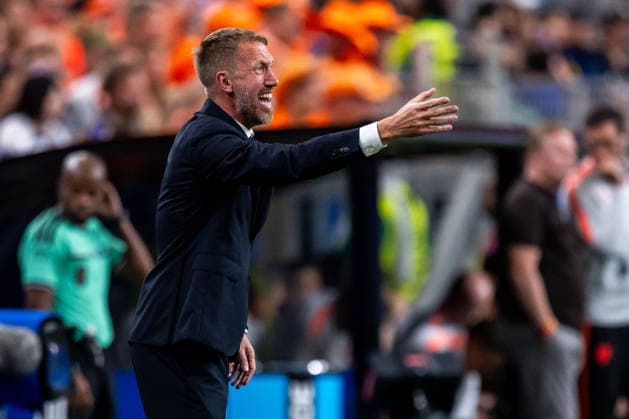 260620 Head coach Graham Potter of Sweden during the FIFA World Cup, WM, Weltmeisterschaft, Fussball 2026 football match between Netherlands and Sweden on June 20, 2026 in Houston. Photo: Petter Arvidson BILDBYRAN kod PA PA1246 bbeng fotboll football soccer fotball vm fotbolls-vm fotball-vm fotbolls-vm 2026 fifa world cup 2026 sverige sweden sverige a netherlands nederländerna *** June 20, 2026  Copyright: PETTERxARVIDSON BB260620PA181