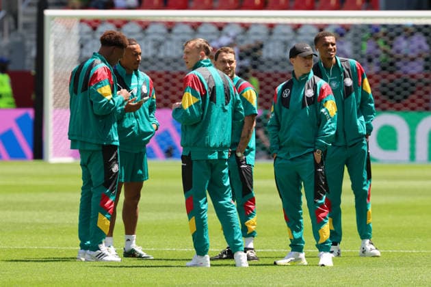 20.06.2026, Fussball, Herren, FIFA Weltmeisterschaft 2026, Vorrunde, Gruppe E, Toronto, Deutschland - Elfenbeinküste, Assan Ouedraogo (Deutschland), Jamie Leweling (Deutschland), Maximilian Beier (Deutschland), Malick Thiaw (Deutschland), Angelo Stiller (Deutschland), David Raum (Deutschland) Toronto BMO Field Ontario Kanada (CAN) *** June 20, 2026, Soccer, Mens, 2026 FIFA World Cup, Group Stage, Group E, Toronto, Germany vs. Ivory Coast, Assan Ouedraogo (Germany), Jamie Leweling (Germany), Maximilian Beier (Germany), Malick Thiaw (Germany), Angelo Stiller (Germany), David Raum (Germany), Toronto, BMO Field, Ontario, Canada (CAN),detected_source_language Copyright: xSebastianxBachx