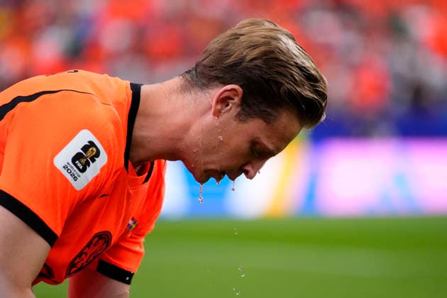 June 20, 2026, Philadelphia, Pennsylvania, United States: Frenkie De Jong of Netherlands looks on during the FIFA World Cup, WM, Weltmeisterschaft, Fussball 2026 Group F match between Netherlands and Sweden at Houston Stadium on June 20, 2026 in Houston, United States. Brazil V Haiti: Group C - FIFA World Cup 2026  - ZUMAa181 20260620_zaa_a181_039 Copyright: xJosexBretonx