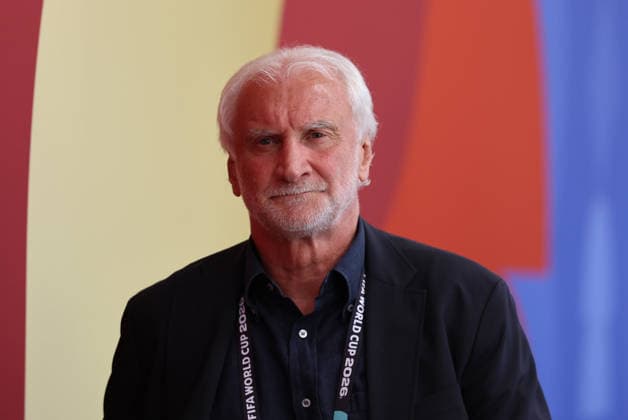 20.06.2026, Fussball, Herren, FIFA Weltmeisterschaft 2026, Vorrunde, Gruppe E, Toronto, Deutschland - Elfenbeinküste, Sportdirrektor Rudi Völler (Deutscher Fußball-Bund) Toronto BMO Field Ontario Kanada (CAN) *** June 20, 2026, Soccer, Mens, 2026 FIFA World Cup, Group Stage, Group E, Toronto, Germany vs. Ivory Coast, Sports Director Rudi Völler, German Football Association, Toronto, BMO Field, Ontario, Canada, CAN,detected_source_language Copyright: xSebastianxBachx