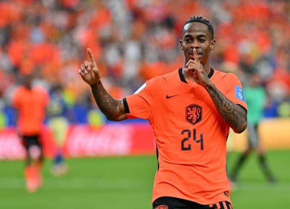 FIFA World Cup, WM, Weltmeisterschaft, Fussball 2026 - Group F - Netherlands vs Sweden Crysencio Summerville of Netherlands celebrates after scoring the 5-1 goal during the FIFA World Cup 2026 group stage match Netherlands against Sweden, in Houston, USA, 20 June 2026. HOUSTON United States  Copyright: xSAMxWASSONx