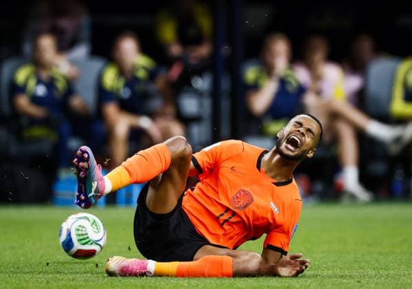 HOUSTON - Cody Gakpo of the Netherlands during the FIFA 2026 Group F match between the Netherlands and Sweden at Houston Stadium on June 20, 2026, in Houston, United States. KOEN VAN WEEL ANP FIFA World Cup, WM, Weltmeisterschaft, Fussball 2026 group stage 2026 xVIxANPxSportx xxANPxIVx 561530629 originalFilename: 561530629.jpg
