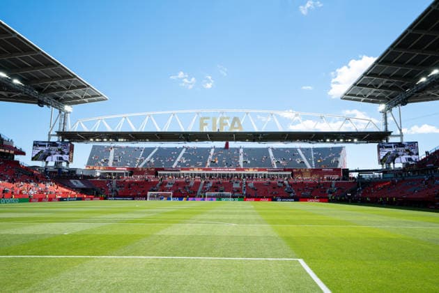 Blick auf das Stadion vor dem Gruppenspiel der FIFA Fussball-Weltmeisterschaft 2026 zwischen Deutschland und der Elfenbeinkueste. CAN, FIFA Weltmeisterschaft, Deutschland vs Elfenbeinkueste, Toronto, 20.06.2026 CAN, FIFA Weltmeisterschaft, Deutschland vs Elfenbeinkueste, Toronto, 20.06.2026 Toronto *** View of the stadium before the group stage match of the 2026 FIFA World Cup between Germany and Ivory Coast CAN, FIFA World Cup, Germany vs. Ivory Coast, Toronto, June 20, 2026 CAN, FIFA World Cup, Germany vs. Ivory Coast, Toronto, June 20, 2026, Toronto,detected_source_language Copyright: xEibner-Pressefoto ScottxColemanx EP_SCN